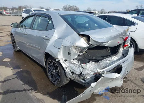 2015 Toyota Corolla S Plus from USA, damaged, VIN 5YFBURHEXFP237854